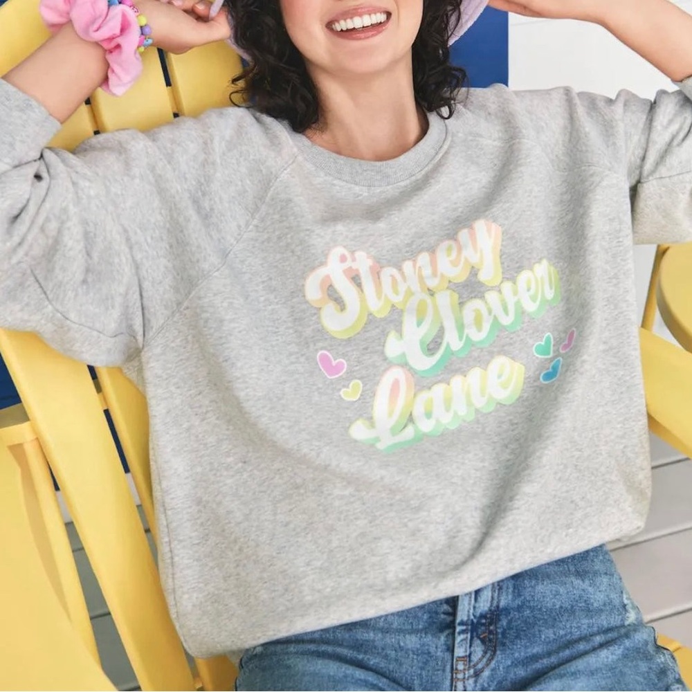 NEW!! Women’s Stoney Clover Lane X Target Grey Logo Sweatshirt Size M